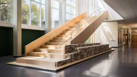 Barrierefreier Zugang mit Rampe und Handlauf für sichere Nutzung öffentlicher Gebäude