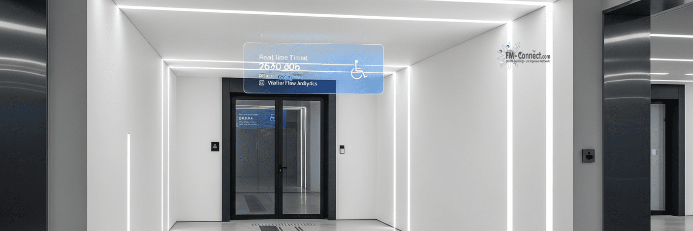 Barrierefreier Eingang mit guter Auffindbarkeit, Kontrast und ausgewogener Beleuchtung